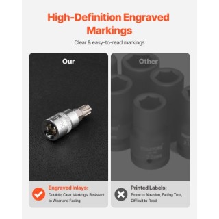 VEVOR Σετ Καρυδάκια Torx 13 Τεμαχίων T8 - T60 S2 και Cr-V Ατσάλι PT... VEVOR Σετ Καρυδάκια Torx 13 Τεμαχίων T8 - T60 S2 και Cr-V Ατσάλι PT...