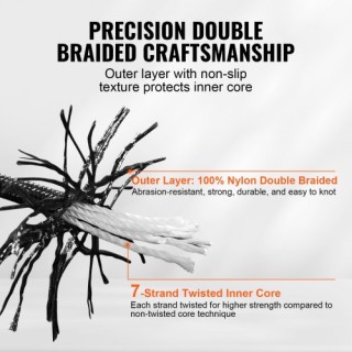 Σχοινί Αναρρίχησης Δέντρων VEVOR 3/16 x 1000 32 Κλώνων HCCLSNL316I... Σχοινί Αναρρίχησης Δέντρων VEVOR 3/16 x 1000 32 Κλώνων HCCLSNL316I...