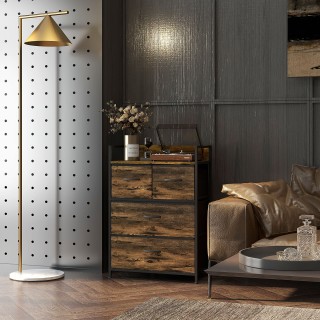 HOMCOM Συρταριέρα με 4 Αφαιρούμενα Συρτάρια σε Βιομηχανικό Σχεδιασμ... HOMCOM Συρταριέρα με 4 Αφαιρούμενα Συρτάρια σε Βιομηχανικό Σχεδιασμ...