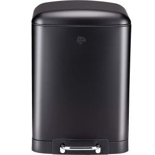Dirt Devil Μαύρος Κάδος Απορριμμάτων με Πεντάλ από Ανοξείδωτο Ατσάλ...