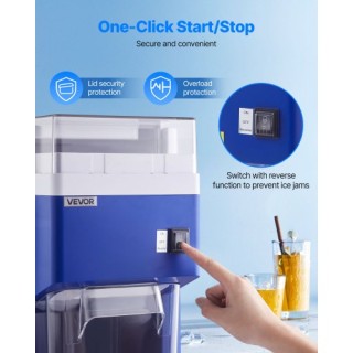 VEVOR Ηλεκτρική Μηχανή Θρυμματισμού Πάγου 300W, 1.8L, Μπλε BBJLB18L... VEVOR Ηλεκτρική Μηχανή Θρυμματισμού Πάγου 300W, 1.8L, Μπλε BBJLB18L...