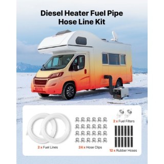 VEVOR Κιτ Σωλήνα Καυσίμου & Αξεσουάρ για Θερμαντήρα Diesel 2KW 5KW ... VEVOR Κιτ Σωλήνα Καυσίμου & Αξεσουάρ για Θερμαντήρα Diesel 2KW 5KW ...