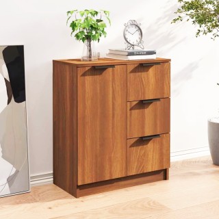 Shally Dogan  Ξύλινη Κονσόλα Δρυς με 1 Πόρτα και 3 Συρτάρια Εξοικον...