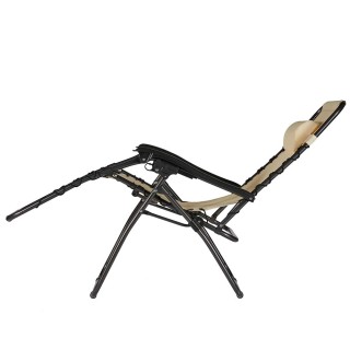 BAKAJI  Καρέκλα Κήπου Πολυθρόνα Χαλάρωσης Πτυσσόμενη Μηδενικής Βαρύ...