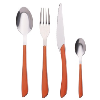 Galileo Σετ 24 μαχαιροπίρουνα από ανοξείδωτο ατσάλι με λαβή χρώματο...