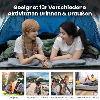 Costway Διπλός Υπνόσακος 2 σε 1 με 2 Μαξιλάρια 220 x 150 cm OP3650GN Costway Διπλός Υπνόσακος 2 σε 1 με 2 Μαξιλάρια 220 x 150 cm OP3650GN