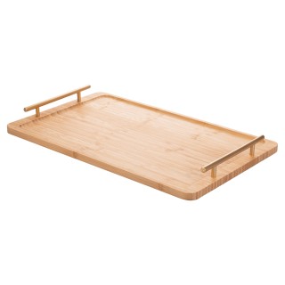 Villa DEste  Ορθογώνιος δίσκος 50x30 εκ από μπαμπού με χρυσές λαβές...