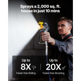 VEVOR Ηλεκτρικός Σπρέι Βαφής Airless 1500W, 3300PSI με Καρότσι για ... VEVOR Ηλεκτρικός Σπρέι Βαφής Airless 1500W, 3300PSI με Καρότσι για ...