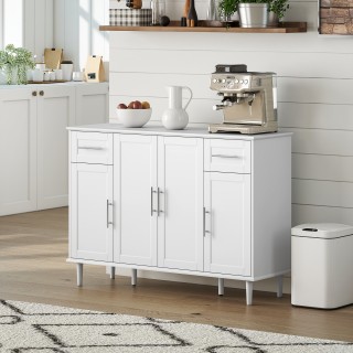 HOMCOM Κομψός Μπουφές Κρεντένζα με 2 Συρτάρια και 3 Ντουλάπια με Ρυ... HOMCOM Κομψός Μπουφές Κρεντένζα με 2 Συρτάρια και 3 Ντουλάπια με Ρυ...