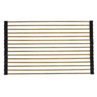 Villa dEste Home Ρολό Στραγγιστήρας Νεροχύτη 47x28 cm Χρυσαφί La Cu...