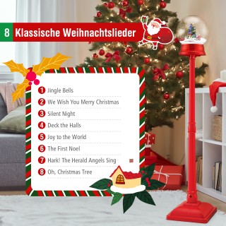 Costway 153 εκ. Μουσική Χριστουγεννιάτικη Λυχνία Φαναράκι με Χιονόμ... Costway 153 εκ. Μουσική Χριστουγεννιάτικη Λυχνία Φαναράκι με Χιονόμ...