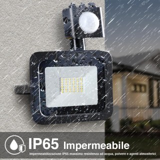 BAKAJI Εξωτερικός Προβολέας LED 30W 2550lm με Αισθητήρα Κίνησης Υψη... BAKAJI Εξωτερικός Προβολέας LED 30W 2550lm με Αισθητήρα Κίνησης Υψη...