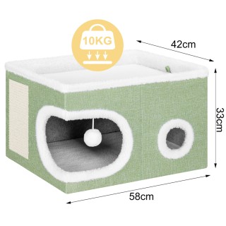BAKAJI Σπίτι Γάτας Κύβος Πράσινο Ονυχοδρόμιο Κατοικίδια Ζώα 58x42x3... BAKAJI Σπίτι Γάτας Κύβος Πράσινο Ονυχοδρόμιο Κατοικίδια Ζώα 58x42x3...