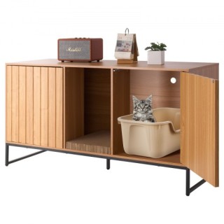 VEVOR Έπιπλο Απόκρυψης Άμμων Γάτας 120 cm με Σχέδιο Ξύλου και Μαύρα... VEVOR Έπιπλο Απόκρυψης Άμμων Γάτας 120 cm με Σχέδιο Ξύλου και Μαύρα...