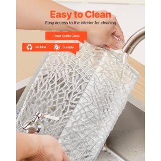 VEVOR Γυάλινος Διανεμητής Ποτών 10L με Βάση για Πάρτι YLFPQPTBLFPQP...