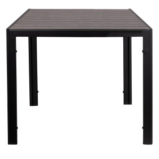 Galileo Τετράγωνο εξωτερικό τραπέζι 90x90 cm με σανίδες ξύλου σε γκ...