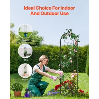 VEVOR Μεταλλική Πέργκολα Κήπου 60x15 ίντσες Ανθεκτική στη Σκουριά γ...