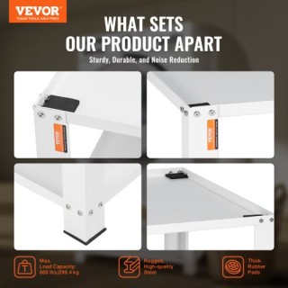 Βάση Πλυντηρίου VEVOR με Ράφι Αποθήκευσης, 299kg, 711x711x406mm XY... Βάση Πλυντηρίου VEVOR με Ράφι Αποθήκευσης, 299kg, 711x711x406mm XY...