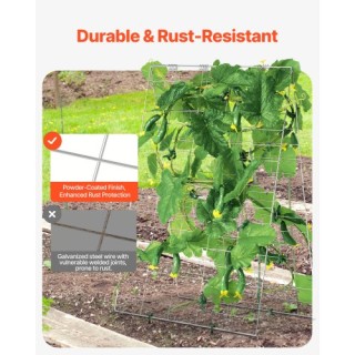 VEVOR Μεταλλική Πτυσσόμενη Πέργκολα για Αγγούρια 35 x 55 HGPJTXCZAX...