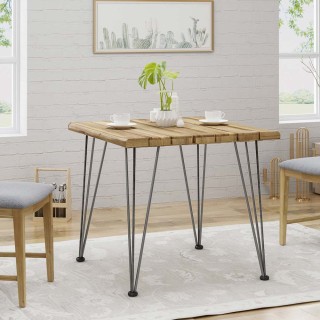 BAKAJI Σετ 4 μεταλλικά πόδια τραπεζιού 60εκ γκρι μοντέρνου σχεδιασμ...