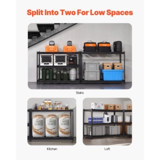 VEVOR Ράφια Αποθήκευσης 5 Επιπέδων Ρυθμιζόμενη Βαρέως Τύπου Μονάδα ... VEVOR Ράφια Αποθήκευσης 5 Επιπέδων Ρυθμιζόμενη Βαρέως Τύπου Μονάδα ...