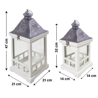 Galileo Σετ 2 διακοσμητικά φανάρια 21x21x48 εκ. και 145x145x32 εκ. ... Galileo Σετ 2 διακοσμητικά φανάρια 21x21x48 εκ. και 145x145x32 εκ. ...