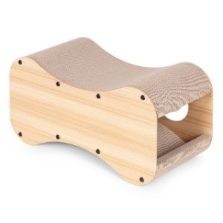 Petsi Ονυχοδρόμιο για γάτες, σπιτάκι/κρεβάτι από χαρτόνι με κρεμαστ...