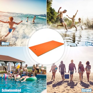 Costway Πλωτό Στρώμα Νερού XPE για Διασκέδαση και Χαλάρωση στο Νερ... Costway Πλωτό Στρώμα Νερού XPE για Διασκέδαση και Χαλάρωση στο Νερ...