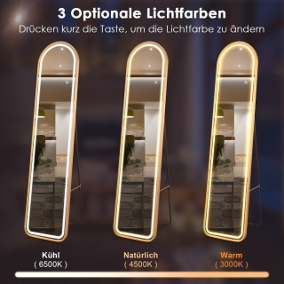 Costway LED Φωτιζόμενος Καθρέφτης Ολόσωμος με Ρυθμιζόμενο Φωτισμό ... Costway LED Φωτιζόμενος Καθρέφτης Ολόσωμος με Ρυθμιζόμενο Φωτισμό ...