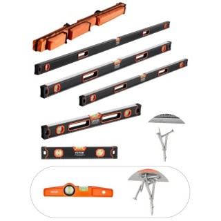 VEVOR Σετ 6 Αλφαδιών 78/48/32/24/16/10 Ίντσες με Φυσαλίδες JXSPC78I... VEVOR Σετ 6 Αλφαδιών 78/48/32/24/16/10 Ίντσες με Φυσαλίδες JXSPC78I...