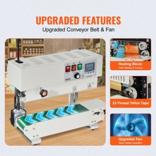 VEVOR Κάθετη Σφραγιστική Μηχανή Τσάντας από Ανθρακοχάλυβα  LSLXFKJT...