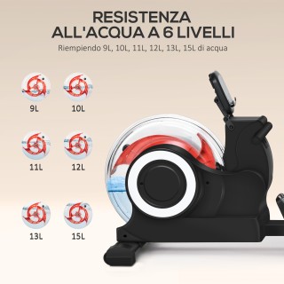 SPORTNOW Πτυσσόμενο Κωπηλατικό με Νερό με 6 Επίπεδα Αντίστασης από ... SPORTNOW Πτυσσόμενο Κωπηλατικό με Νερό με 6 Επίπεδα Αντίστασης από ...