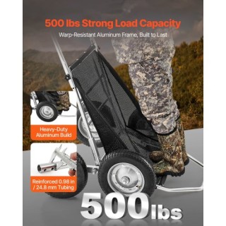 VEVOR Κάρρο Μεταφοράς Θηραμάτων, Βαρέως Τύπου, Αναδιπλούμενο Με Απο...