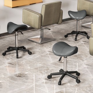 Περιστρεφόμενο Σκαμπό με Ροδάκια και Ρυθμιζόμενο ύψος 48 x 47 x 45-... Περιστρεφόμενο Σκαμπό με Ροδάκια και Ρυθμιζόμενο ύψος 48 x 47 x 45-...