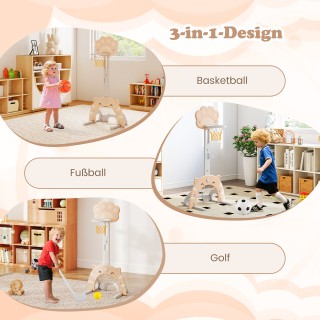 Costway Πολυλειτουργικό Παιδικό Αθλητικό Κέντρο με Μπάσκετ, Ποδόσφα... Costway Πολυλειτουργικό Παιδικό Αθλητικό Κέντρο με Μπάσκετ, Ποδόσφα...