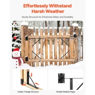 VEVOR Σετ Στήριξης Πύλης με Γωνιακό Βραχίονα για Σταθερή Πύλη MKZJX... VEVOR Σετ Στήριξης Πύλης με Γωνιακό Βραχίονα για Σταθερή Πύλη MKZJX...