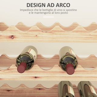 HOMCOM Ραφιέρα Κρασιών από Ξύλο Πεύκου, Κάβα Κρασιών με 8 Ράφια γι... HOMCOM Ραφιέρα Κρασιών από Ξύλο Πεύκου, Κάβα Κρασιών με 8 Ράφια γι...