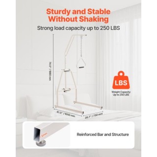 VEVOR Κρεμαστή Μπάρα Κλίνης για Κινητικότητα 250LBS με Σφιγκτήρα κα...