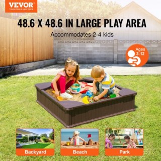 Παιδική Αμμοδόχος VEVOR με Κάλυμμα για Εξωτερικό Χώρο (Ηλικίες 3-12...
