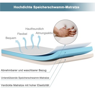 Πτυσσόμενο Κρεβάτι Υψηλής Ποιότητας με Στρώμα Memory Foam - Ιταλική... Πτυσσόμενο Κρεβάτι Υψηλής Ποιότητας με Στρώμα Memory Foam - Ιταλική...