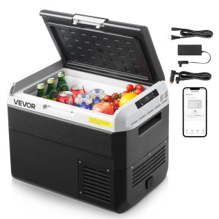 VEVOR Φορητός Ψυγειοκαταψύκτης Αυτοκινήτου 30L, 12/24V DC & 100-240...