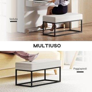 HOMCOM Μοντέρνος Πάγκος Εισόδου από Ατσάλι με Βελούδινο Ύφασμα, ρυθ... HOMCOM Μοντέρνος Πάγκος Εισόδου από Ατσάλι με Βελούδινο Ύφασμα, ρυθ...