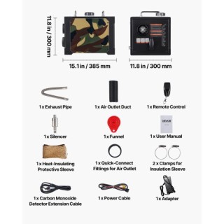 VEVOR Φορητός Αερόθερμος Πετρελαίου 8KW με Bluetooth και Τηλεχειρισ... VEVOR Φορητός Αερόθερμος Πετρελαίου 8KW με Bluetooth και Τηλεχειρισ...