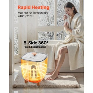 VEVOR Γκρι Κουβάς Θερμαντήρα Πετσετών 25L με Χρονόμετρο & Ένδειξη Θ...