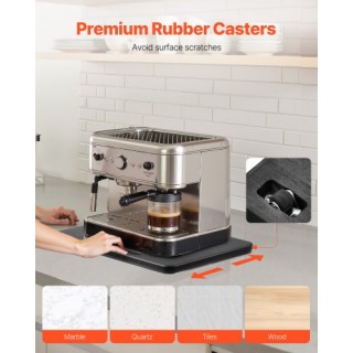 VEVOR Μαύρος Συρόμενος Δίσκος 10.5 x 13 ιντσών για Καφετιέρα CFSBHK...