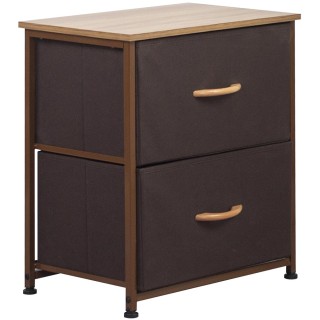 BAKAJI Συρταριέρα Κομοδίνο 2 Συρτάρια Ντουλάπι Ύφασμα 52 x 46Πx 3... BAKAJI Συρταριέρα Κομοδίνο 2 Συρτάρια Ντουλάπι Ύφασμα 52 x 46Πx 3...