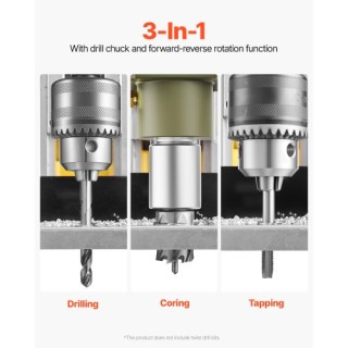 VEVOR Μαγνητικό Δράπανο 1200W 1.6 in Κίτρινο CLZJP2JT40MM4PKJVV2