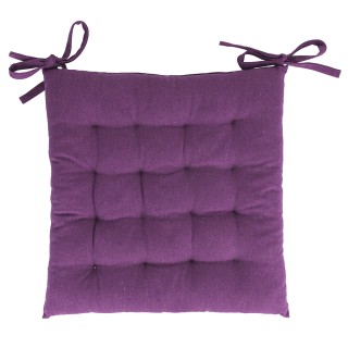 Galileo Σετ 5 τμχ  Μαξιλάρι Καρέκλας με Δεσίματα 40x40 cm σε Μωβ Με...