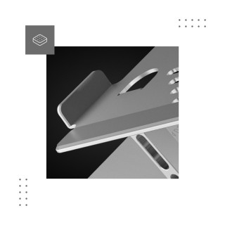 MarkAdler Βάση φορητού υπολογιστή Stand 2.5 με Διαστάσεις 2.5 59037...