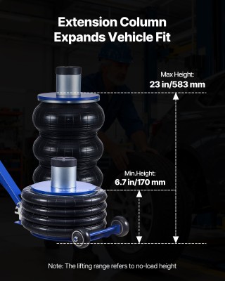 VEVOR Αεροβουλκανικό Υδραυλικό Γρύλο 6 Τόνων Με Τετραπλό Σάκο, Ανυψ... VEVOR Αεροβουλκανικό Υδραυλικό Γρύλο 6 Τόνων Με Τετραπλό Σάκο, Ανυψ...